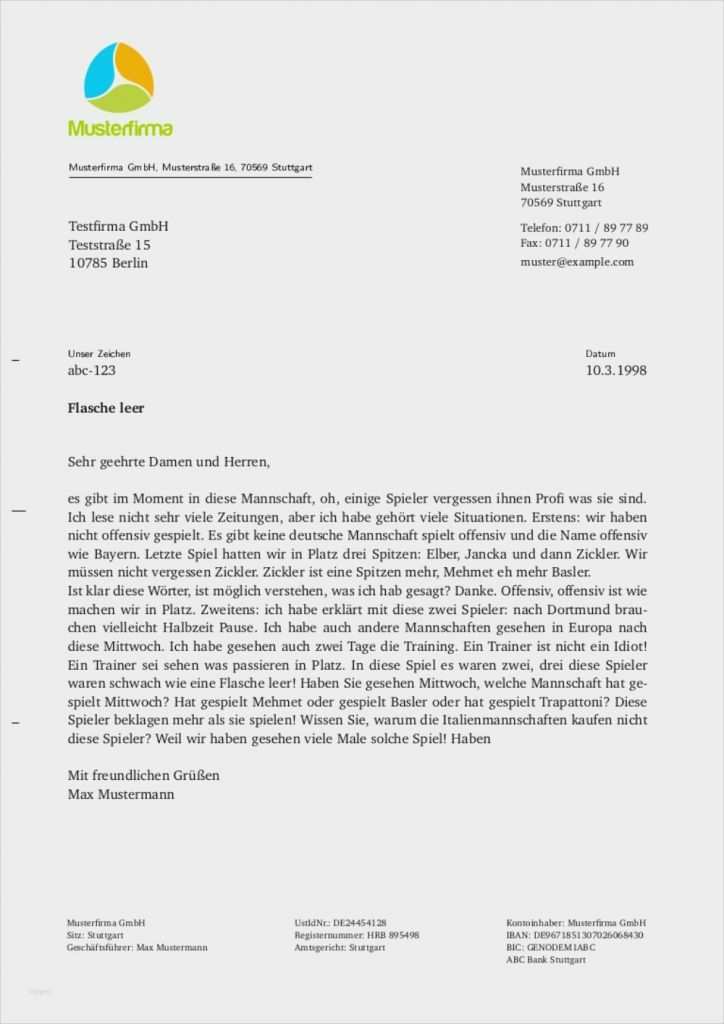 Geschäftsbrief Vorlage Schönste Geschäftsbrief Vorlage Word Gut Geschäftsbrief Vorlage Und