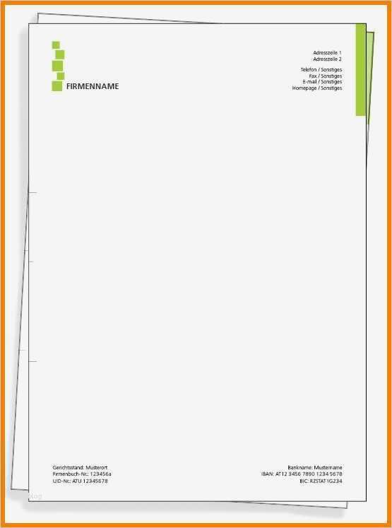 Geschäftspapier Vorlage Beste 5 Geschäftspapier Vorlagen