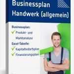 Geschäftsplan Vorlage Bewundernswert Businessplan Handwerk