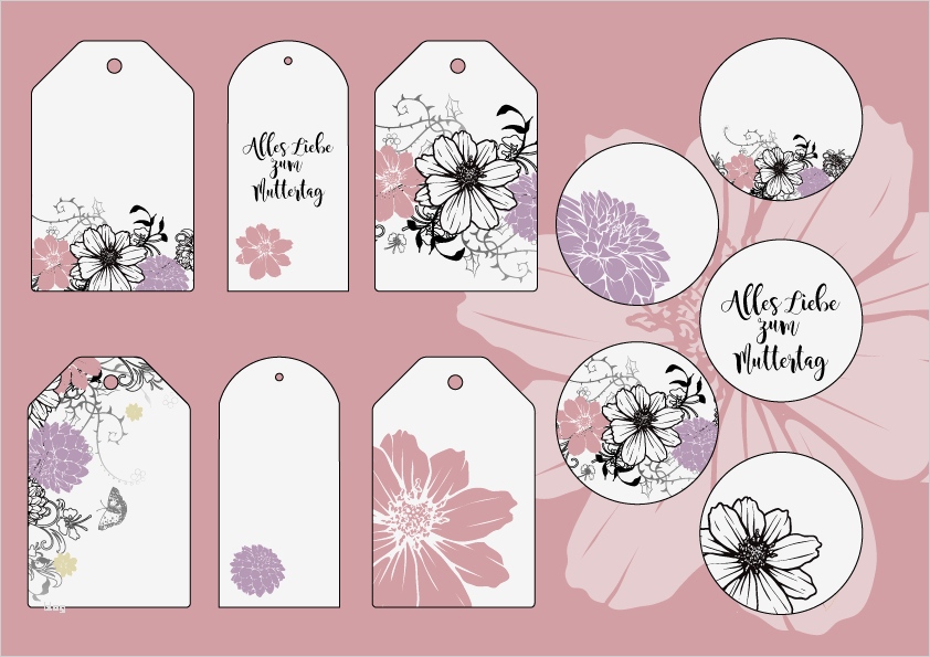 Geschenkanhänger Weihnachten Vorlage Hübsch Diy Geschenkanhänger Zum Muttertag Basteln Miomodo Diy Blog