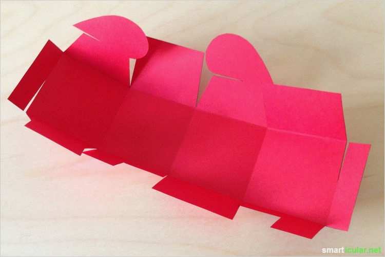 Geschenkbox Basteln Vorlage Erstaunlich Herzschachtel Ohne Kleben Basteln Druckvorlage & Anleitung