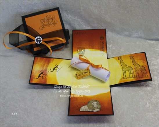 Geschenkbox Basteln Vorlage Süß Magic Box Für Ein Musical König Der Löwen