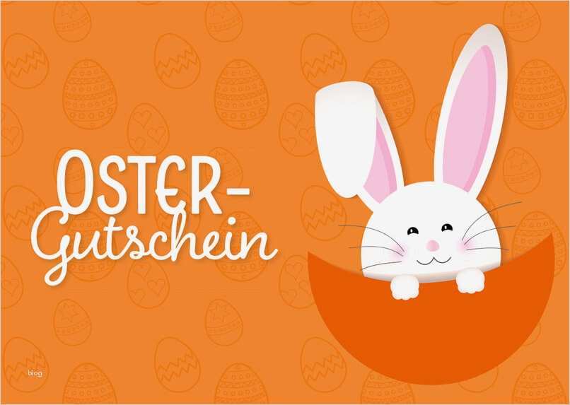 Geschenkgutschein Vorlage Hübsch Geschenkgutschein Osterhase Kostenlose Vorlage Zum Download