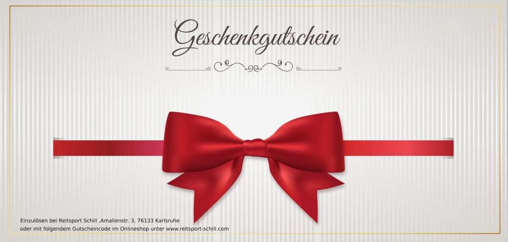 Geschenkgutschein Vorlage Word Gut Geschenkgutschein Schleife Rot Reitsport Schill