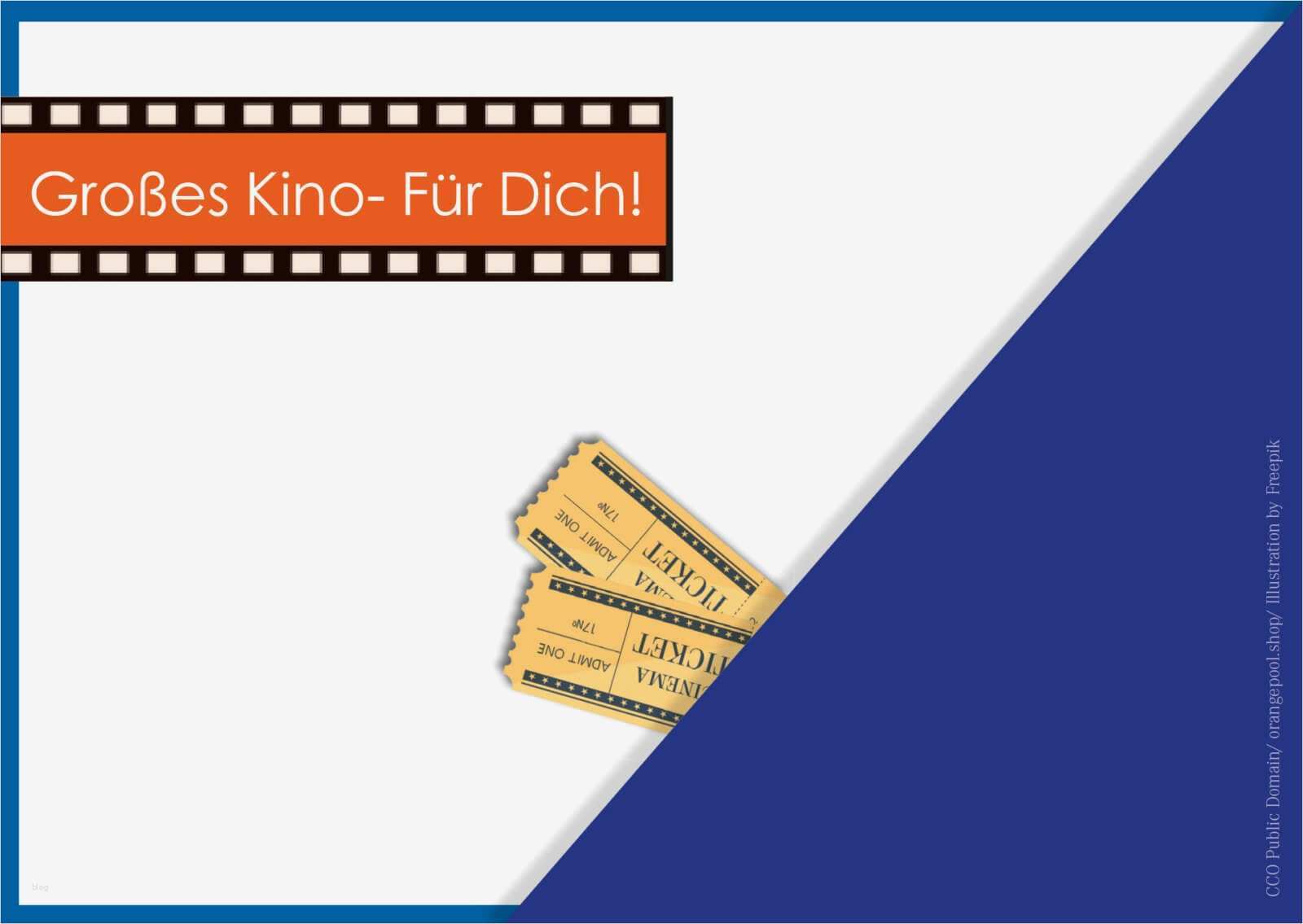 Geschenkgutschein Vorlagen Hübsch Geschenkgutschein Kino Kostenlose Vorlage Zum Download