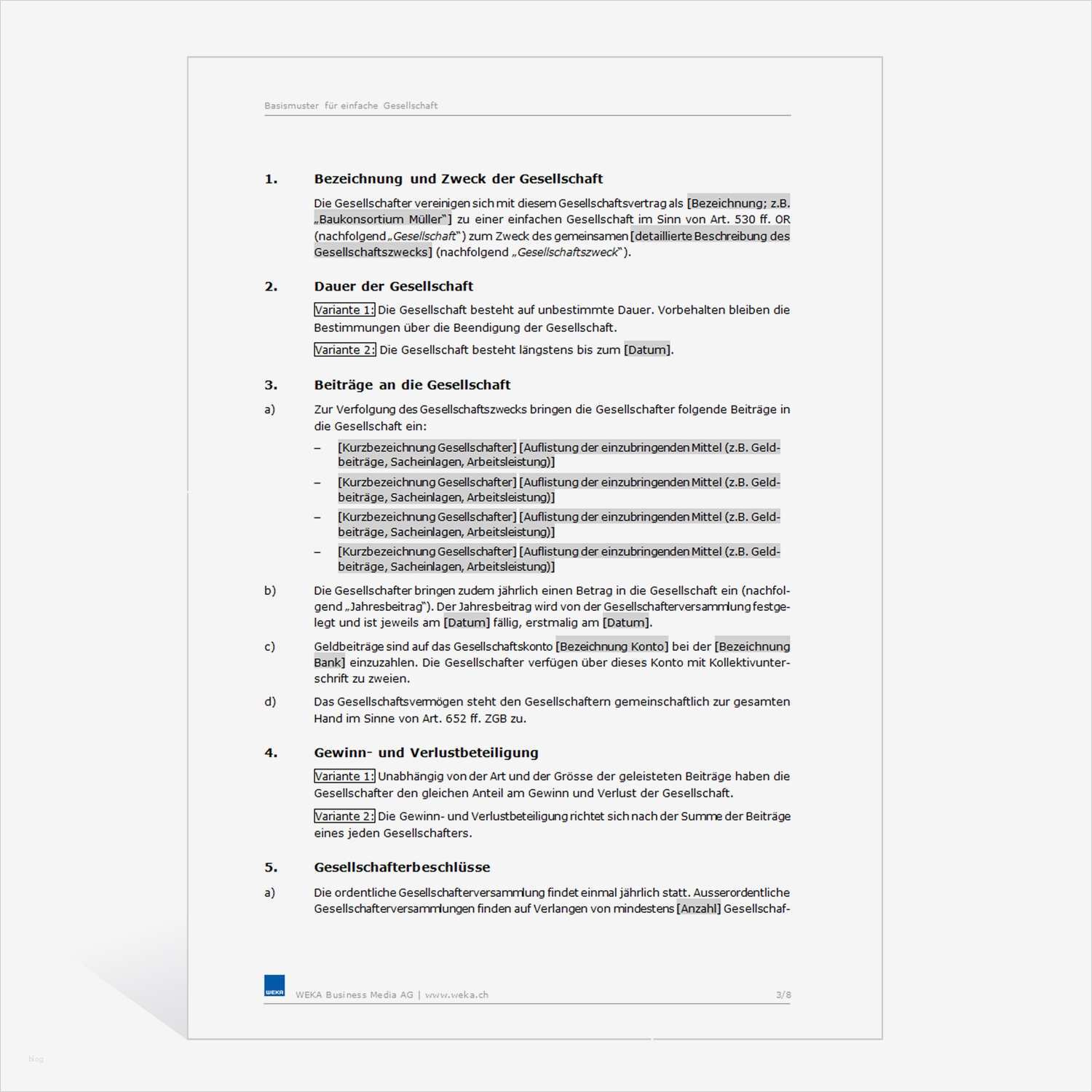 Gesellschaftsvertrag Gbr Vorlage Beste Schön Gesellschaftsvertrag Vorlage Galerie Bilder Für
