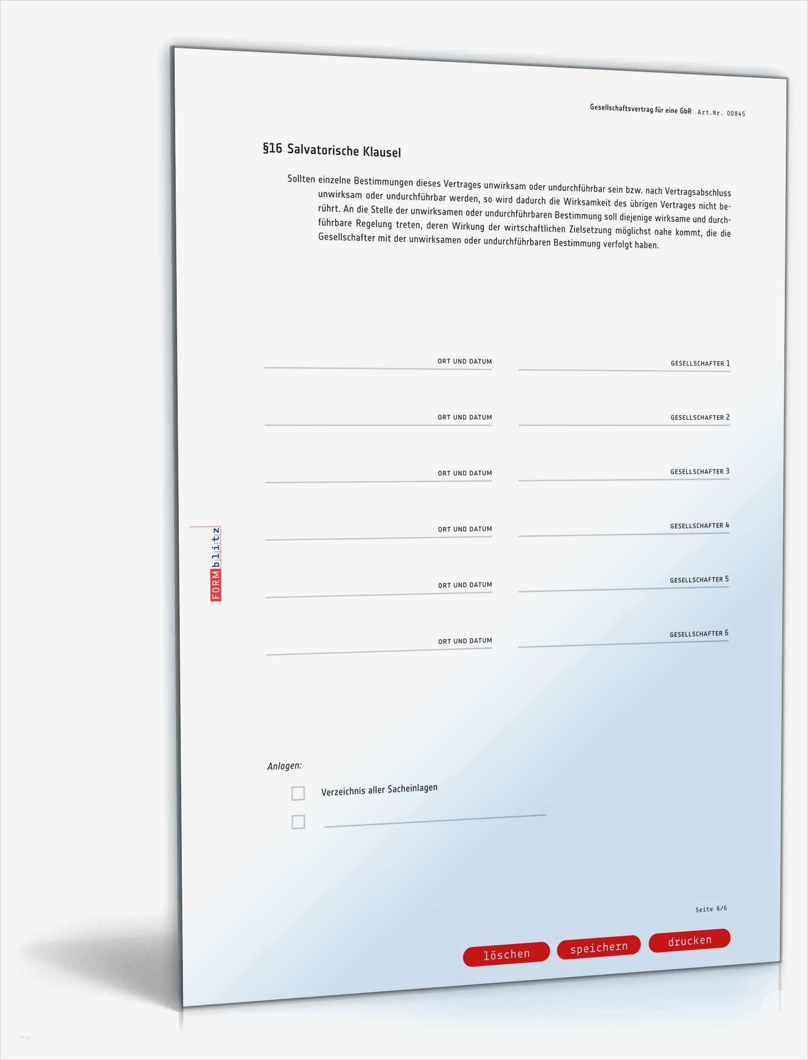 Gesellschaftsvertrag Gbr Vorlage Word Cool Gbr Gesellschaftsvertrag
