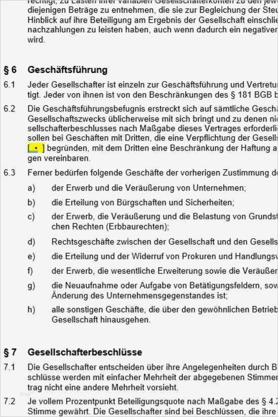 Gesellschaftsvertrag Gbr Vorlage Word Fabelhaft Vorlage Für Einen Gbr Gesellschaftervertrag Focus Line