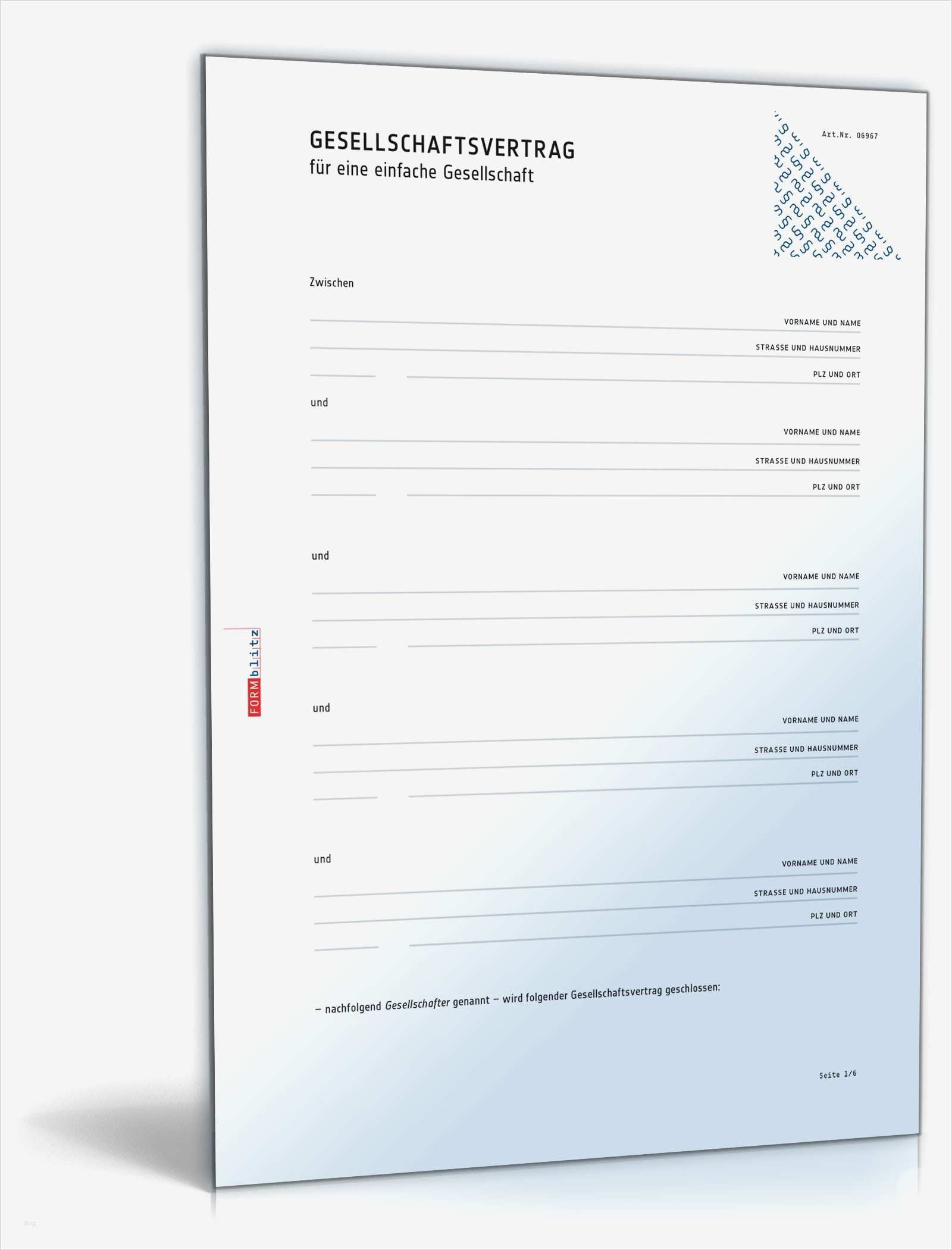 Gesellschaftsvertrag Gbr Vorlage Word Hübsch Gbr Gesellschaftsvertrag Muster Vorlage Zum Download