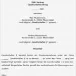 Gesellschaftsvertrag Gbr Vorlage Wunderbar Gesellschaftsvertrag Gbr Ausführlich Muster Zum Download