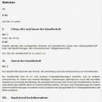 Gesellschaftsvertrag Gmbh Vorlage Wunderbar Statuten Ag Muster Zum Download