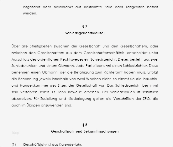 Gesellschaftsvertrag Ug Vorlage Elegant Gesellschaftsvertrag Einer Mehr Personen