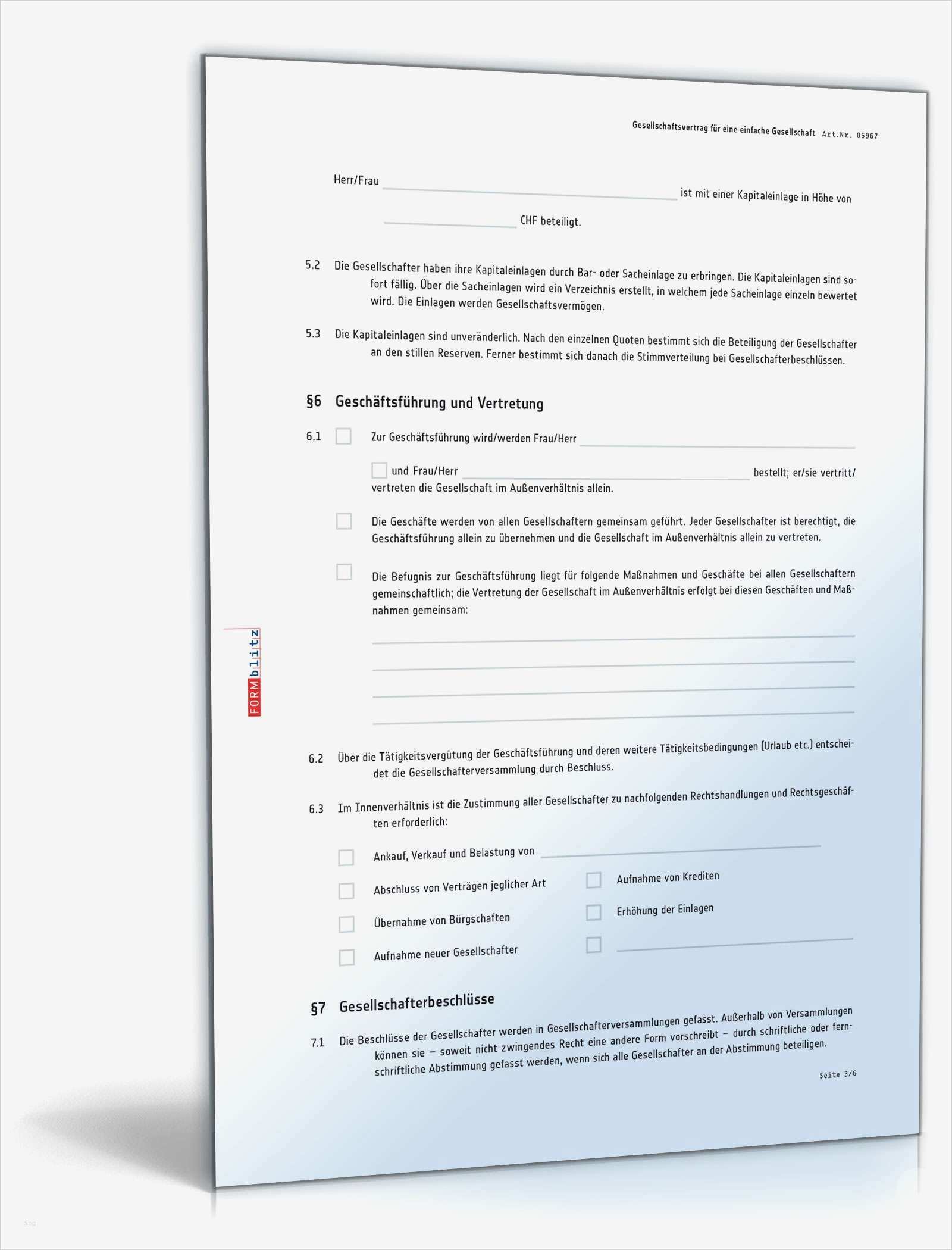 Gesellschaftsvertrag Ug Vorlage Elegant Großartig Gesellschaftsvertrag Vorlage Zeitgenössisch