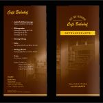 Getränkekarte Bar Vorlage Elegant Speisekarten Design Druck Restaurant