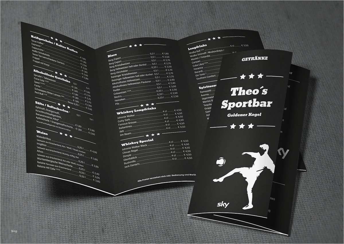 Getränkekarte Vorlage Hübsch Getränkekarte theo S Sportbar Burger Me Ndesign