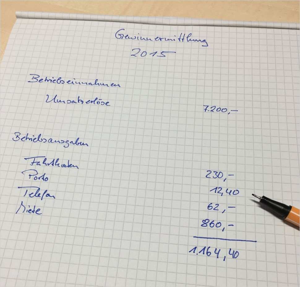 Gewinnermittlung Vorlage Angenehm Wo Finde Ich Eine EÜr Vorlage Zur formlosen Gewinnermittlung