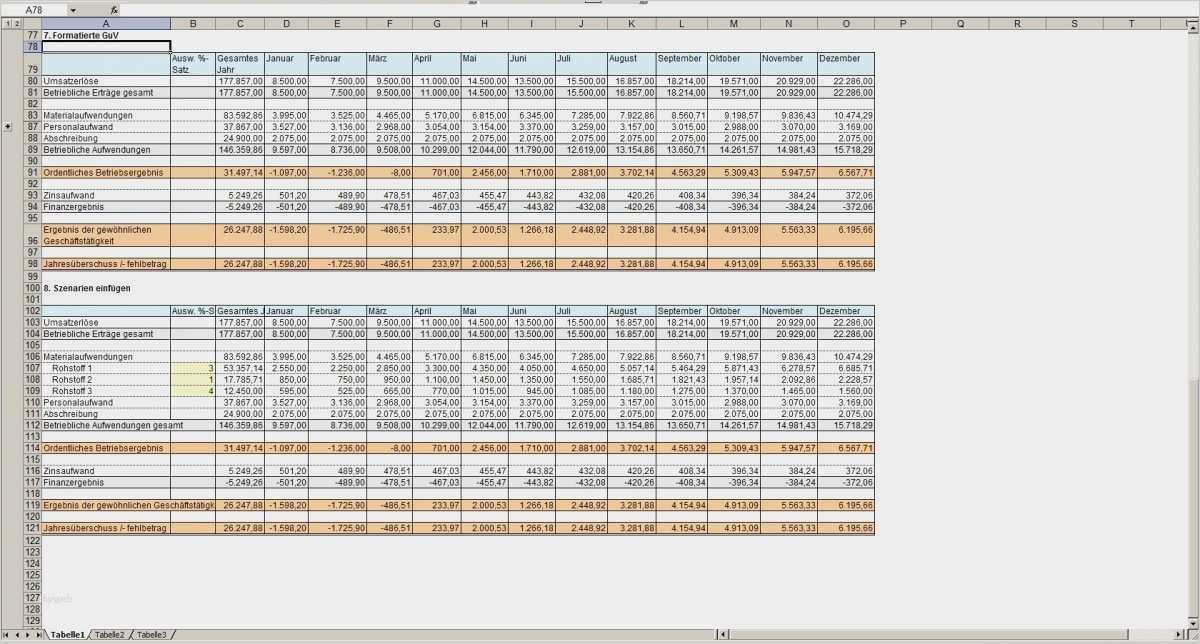 Großartig Gewinn Und Verlust Vorlage Für Selbstständig