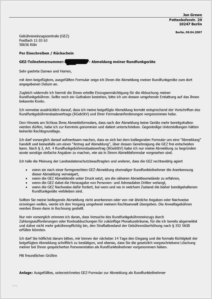 Gez Rückwirkend Abmelden Vorlage Elegant Charmant Vorlage Abmelden Zeitgenössisch Ideen