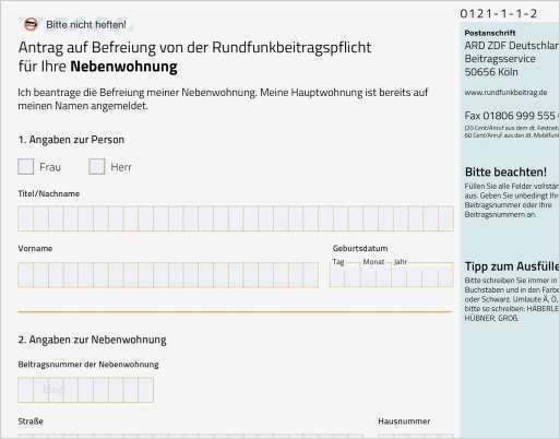Gez Rückwirkend Abmelden Vorlage Wunderbar Gez Antrag Auf Befreiung Für Nebenwohnung Download Chip