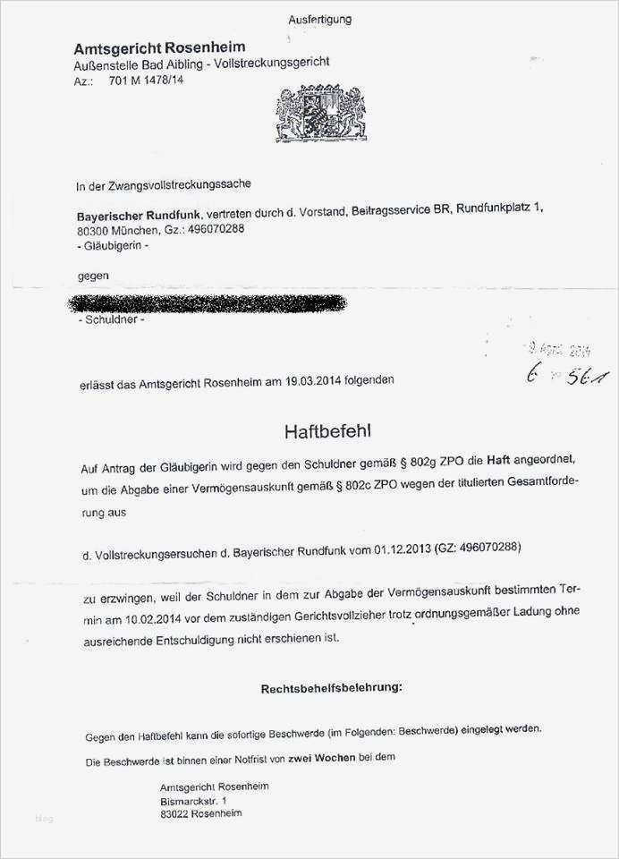 Gez Vollstreckung Widerspruch Vorlage Erstaunlich Ard Zdf Erste Haftbefehle Für Gez Verweigerer