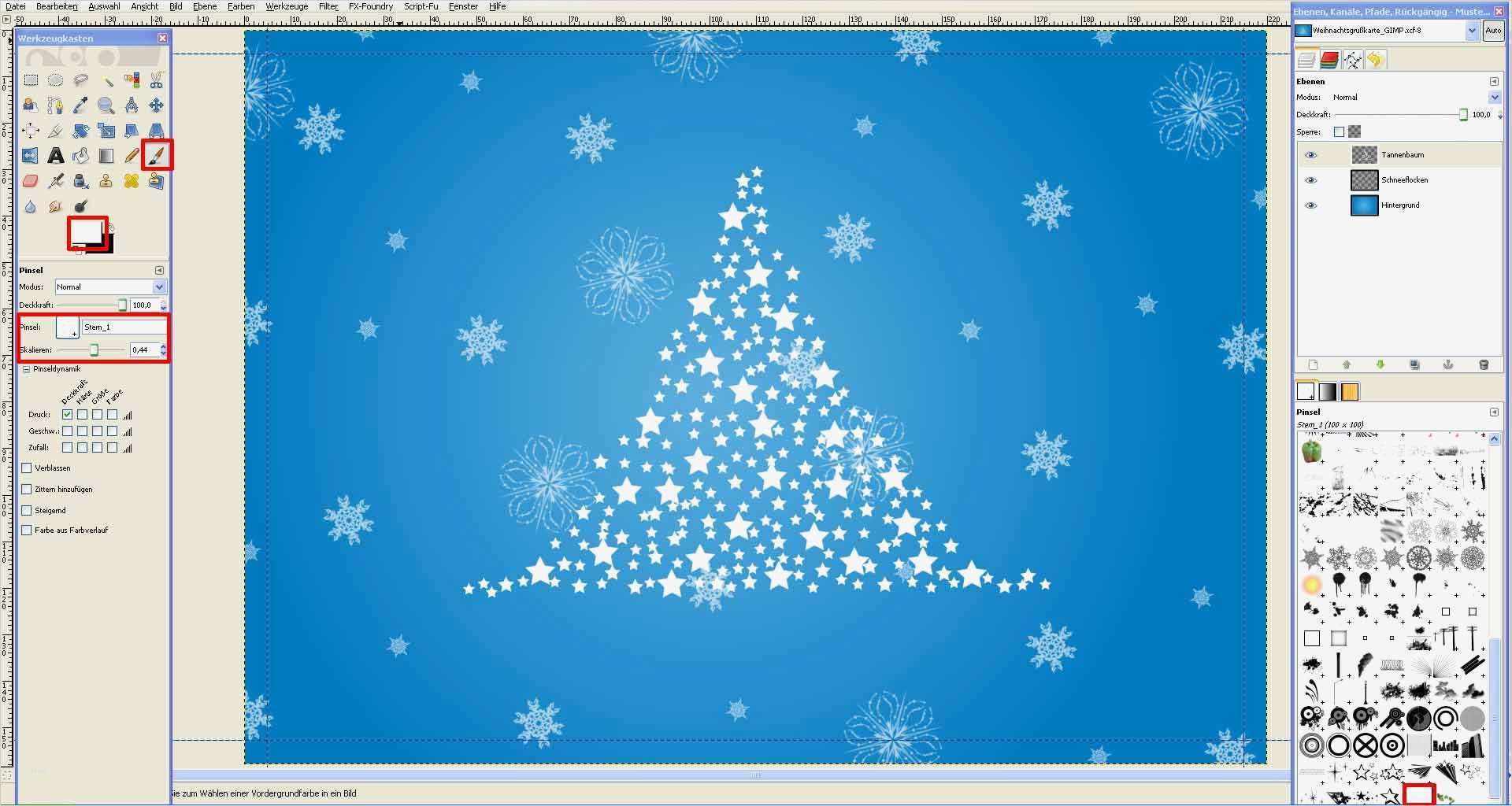 Gimp Vorlagen Hübsch Freitagstutorial Weihnachtsbaum In Gimp Saxoprint Blog