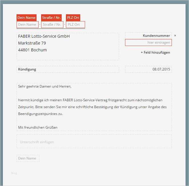 Girokonto Kündigen Vorlage Einzigartig Faber Lotto Kündigen Vorlage Download Chip