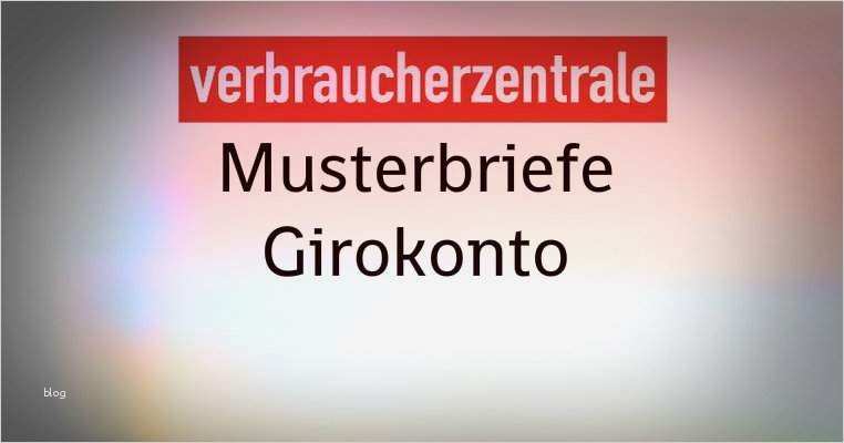 Girokonto Kündigen Vorlage Pdf Best Of Verbraucherzentrale Musterbriefe Girokonto Download