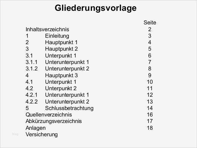 Gliederung Projektarbeit Vorlage Hübsch Projektarbeit Konzept