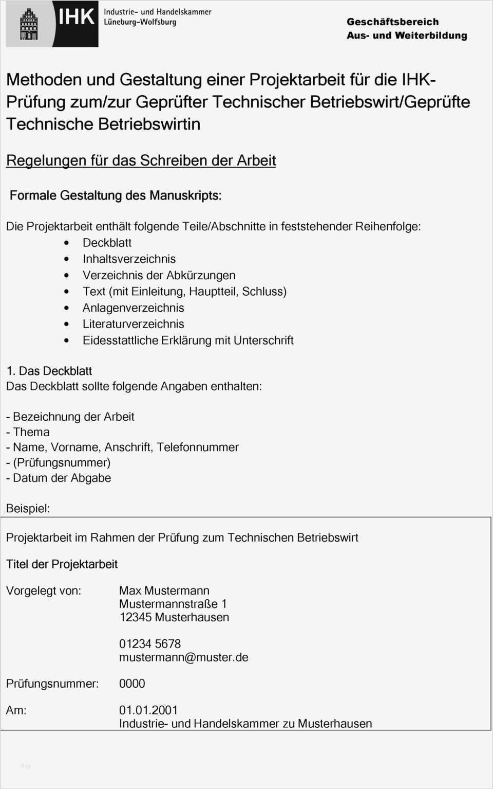 Gliederung Projektarbeit Vorlage Wunderbar Methoden Und Gestaltung Einer Projektarbeit Für Ihk