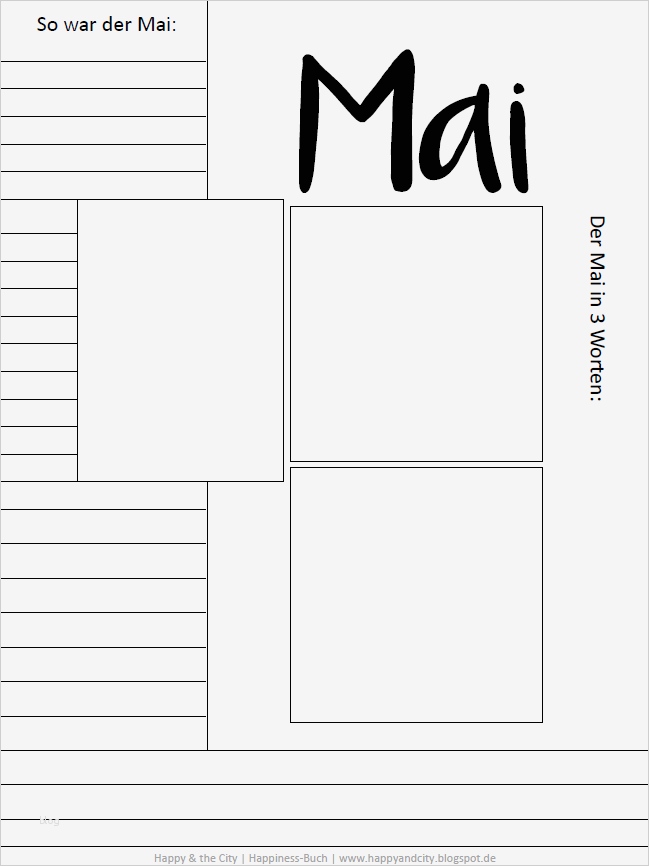 Glückstagebuch Vorlage Fabelhaft Glückstagebuch Happiness Buch Vorlage Mai Gratis Print