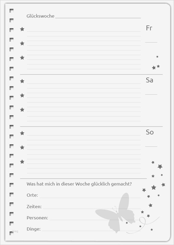 Glückstagebuch Vorlage Großartig Gestalte Dein Glückstagebuch Bei Mein Notizbuch