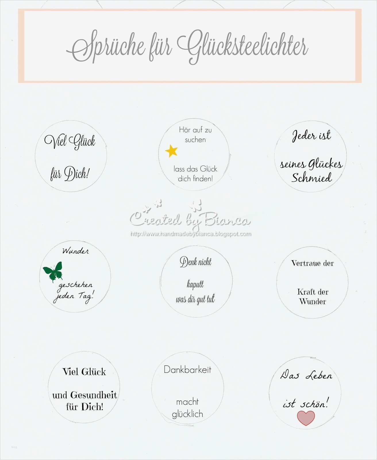 Glücksteelichter Vorlage Ausdrucken Angenehm Handmade by Bianca Glücksteelichter Mit Sprüchen