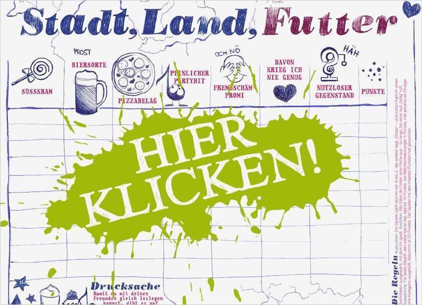 Vorlagen für Stadt Land Futter ein Spiel für