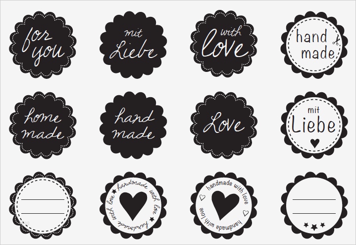 Glücksteelichter Vorlage Ausdrucken Schönste Free Printable Etiketten Handmade Printables