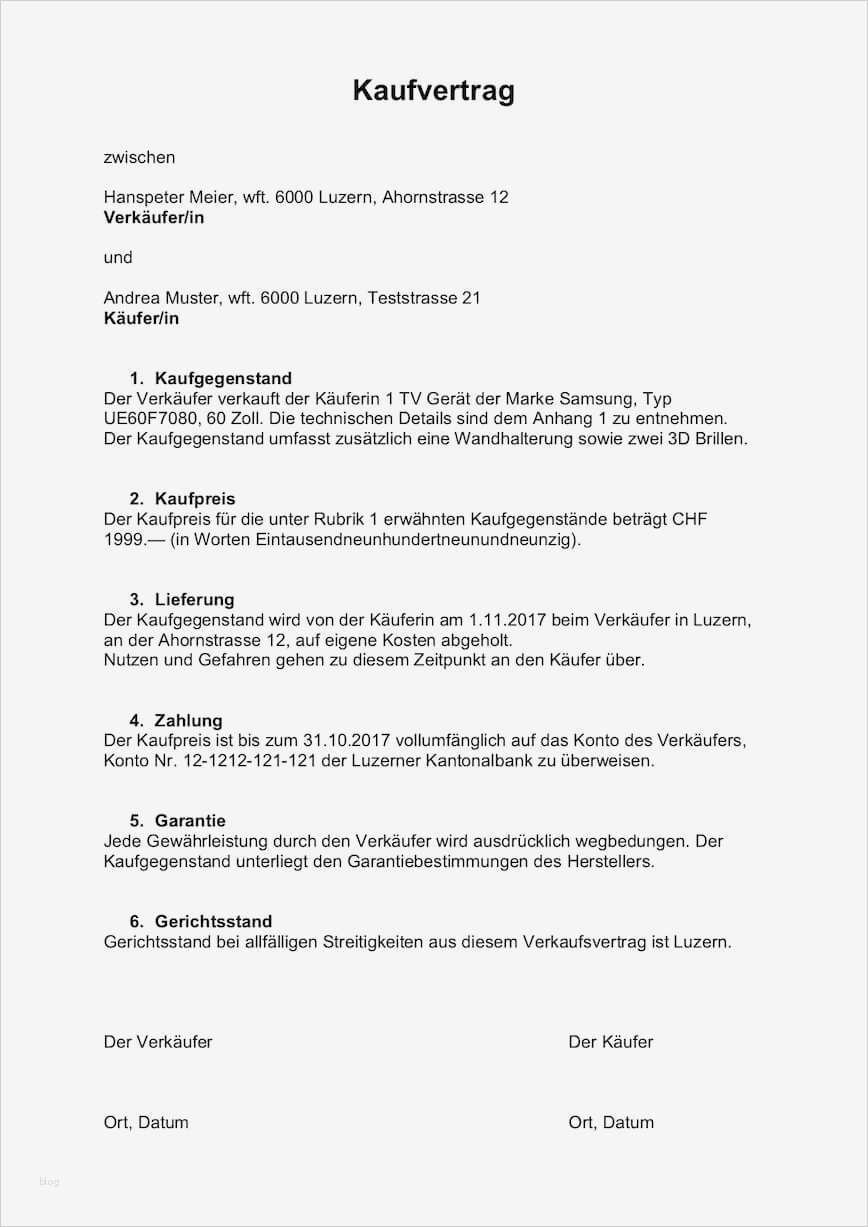 Gmbh Kaufvertrag Vorlage Einzigartig Kaufvertrag Vorlage Schweiz – Muster Vorlage
