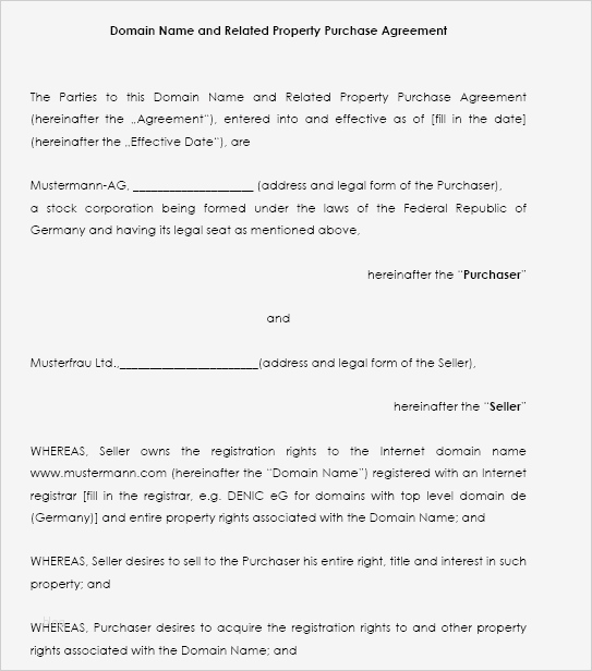 Gmbh Kaufvertrag Vorlage Genial Domain Kaufvertrag Auf Englisch Als Muster Zum Download