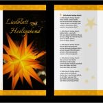 Gottesdienst Weihnachten Vorlagen Neu Liedblätter Zur Advents Und Weihnachtszeit