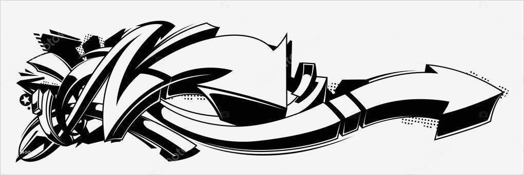 Graffiti Vorlage Neu Fundo Preto E Branco Grafite — Vetores De Stock © Vecster