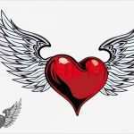 Graffiti Vorlage Wunderbar Retro Farbe Herz Mit Flügeln Für Tattoo Design