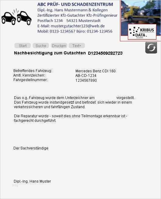 Gutachten Vorlage Word Hübsch Sachverständigensoftware Gutachtersoftware Kfz