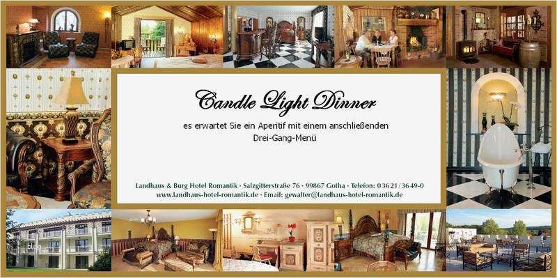Gutschein Candle Light Dinner Vorlage Cool Gutschein Landhaus Hotel Romantik Gewalter Gotha