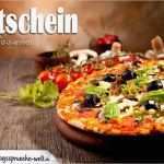 Gutschein Essen Gehen Vorlage Spruch Wunderbar Gutschein Zum Pizzaessen
