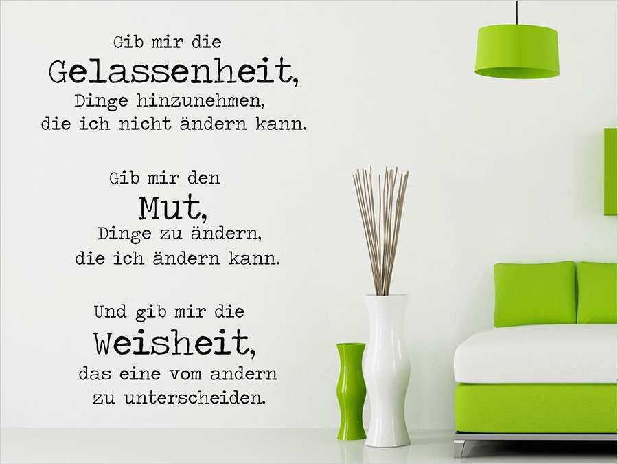 Gutschein Essen Gehen Vorlage Spruch Wunderbar Wandtattoo Gelassenheit Mut Weisheit