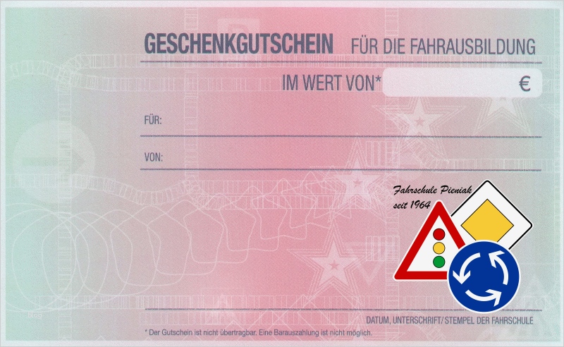 Gutschein Fahrschule Vorlage Wunderbar Gutschein