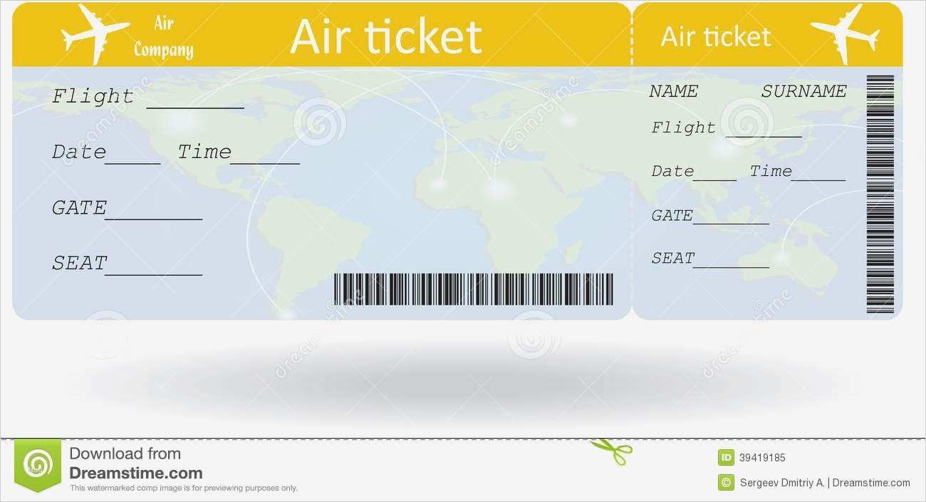 ticket avion