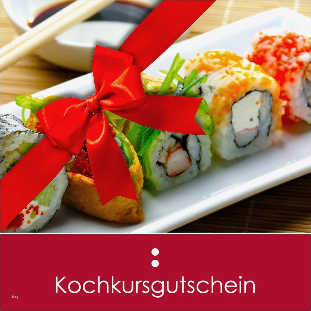 Gutschein Kochkurs Vorlage Gut Gutschein Sushi – Ganz Leicht La Cocina