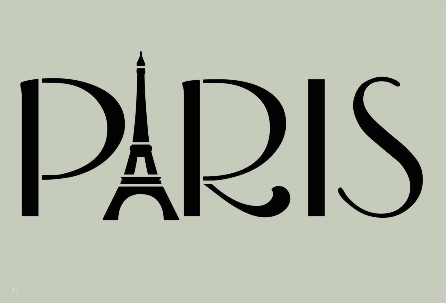 Gutschein Paris Reise Vorlage Gut Paris Stencil French Eiffel tower 10x4 2