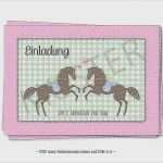 Gutschein Reiten Vorlage Elegant Kindergeburtstag Einladung Pferde