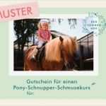 Gutschein Reiten Vorlage Schönste Reiten Für Kinder