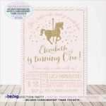 Gutschein Reiten Vorlage Süß Kindergeburtstag Einladung Pferde